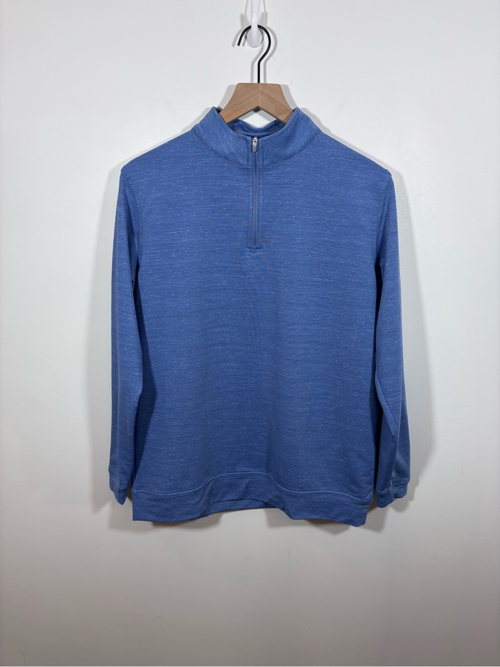 Peter Millar Perth Youth Performance Quarter-Zip Size XL 13-14 Heather Blue